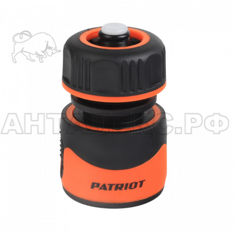 Соединитель быстросъемный PATRIOT HCP-12 A, пластиковый, 1/2" (аквастоп)